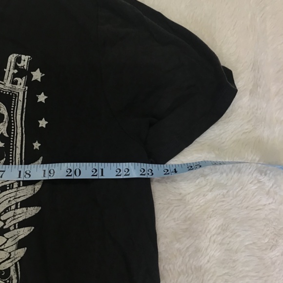 Arula Women Size Med Boyfriend T-Shirt Washed Black Nashville Country Music Boho - Picture 7 of 8